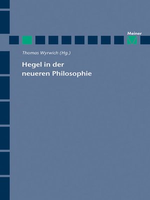 cover image of Hegel in der neueren Philosophie